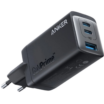 მობილურის დამტენი Anker A2668311 735 GaN III Prime, 65W, USB-C, USB, Black