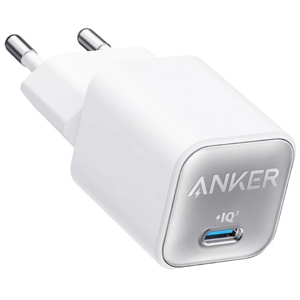 მობილურის დამტენი Anker A2147G21 511 Nano 3, 30W, USB-C, White