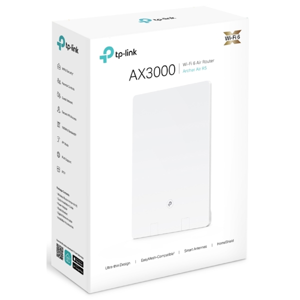 როუტერი TP-Link Archer Air R5 AX3000, 574Mbps, Router, White