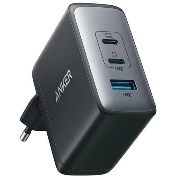 მობილურის დამტენი Anker A2145G11 736, 100W, 2xUSB-C, USB, Black