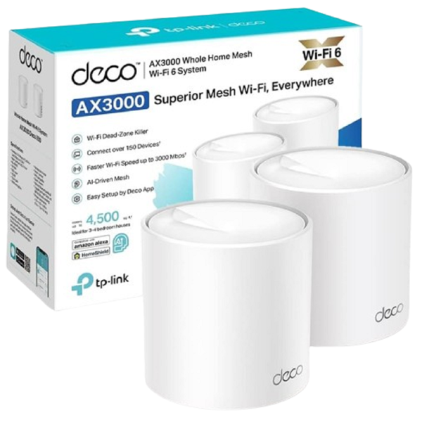 როუტერი TP-Link Deco X50(2-pack) AX3000, 574Mbps, Router, White