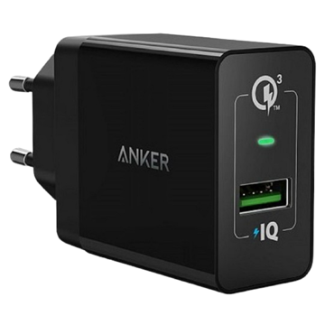 მობილურის დამტენი Anker A2013L11, Single Port, USB, Black