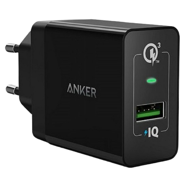 მობილურის დამტენი Anker A2013L11, Single Port, USB, Black