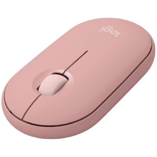 მაუსი Logitech L910-007014 M350s Pebble, Wireless, Bluetooth, USB, Pink