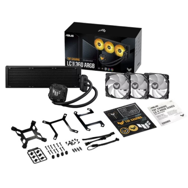 თხევადი გაგრილება Asus TUF 90RC00M1-M0UAY0 LC II 360 ARGB, 120mm, 800RPM, Liquid Cooling, Black