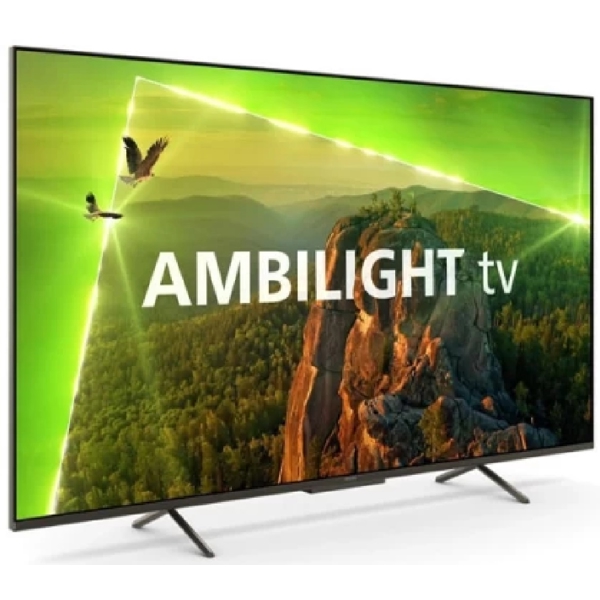 ტელევიზორი Philips 43PUS8118/12, 43", 4K UHD, Smart TV, USB, HDMI, LAN, BT, WIFI, Black
