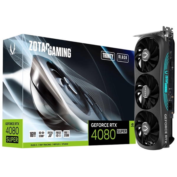 Zotac ZT-D40820D-10P SUPER Trinity, Gaming GeForce RTX4080, 16GB, 256bit, HDMI, DP, Black