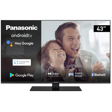 ტელევიზორი Panasonic TX-43LX650E, 43", 4K UHD, Smart TV, Android, USB, HDMI, LAN, WIFI, BT, Black