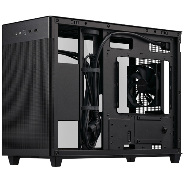 ქეისი Asus 90DC00G0-B39010 PRIME AP201, Computer Case, MiniT, MicroATX, Mini-ITX, USB-C 3.1, 2xUSB 3.1, Black