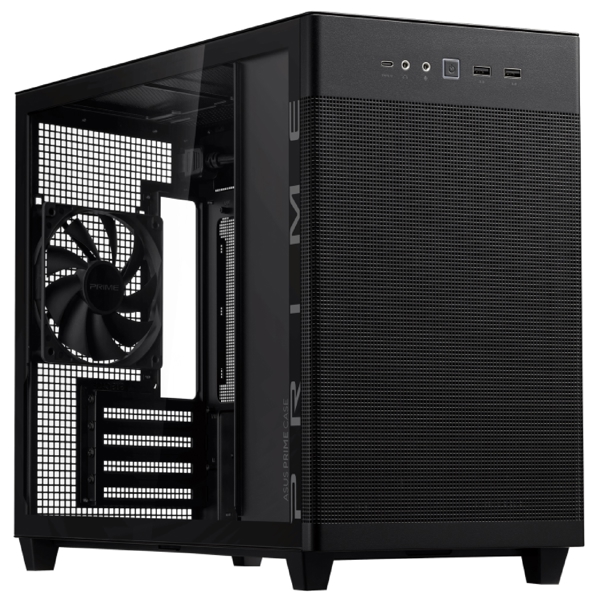 Asus 90DC00G0-B39010 PRIME AP201, Computer Case, MiniT, MicroATX, Mini-ITX, USB-C 3.1, 2xUSB 3.1, Black