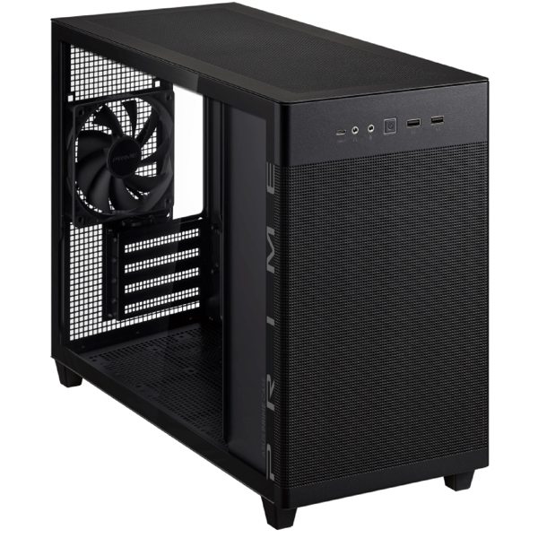 ქეისი Asus 90DC00G0-B39010 PRIME AP201, Computer Case, MiniT, MicroATX, Mini-ITX, USB-C 3.1, 2xUSB 3.1, Black