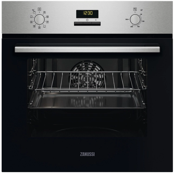 ჩასაშენებელი ელექტრო ღუმელი Zanussi ZOHEE2X2, 2090W, 65L, Built-In, Silver