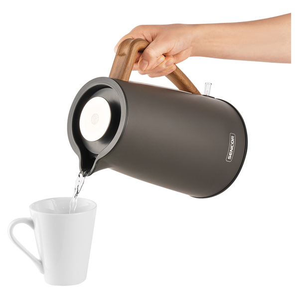 ელექტრო ჩაიდანი Sencor SWK 2727MB, 2200W, 1.7L, Electric Kettle, Dark Grey