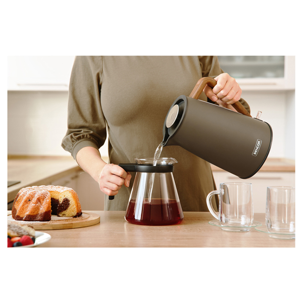 ელექტრო ჩაიდანი Sencor SWK 2727MB, 2200W, 1.7L, Electric Kettle, Dark Grey