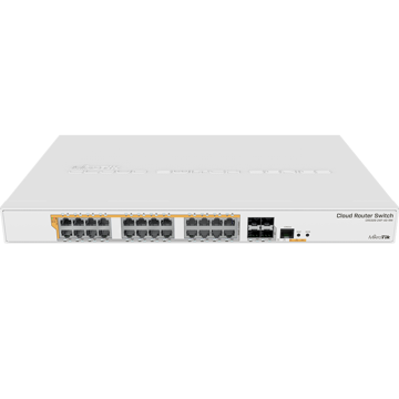 Mikrotik CRS328-24P-4S+RM, 24-Port Gigabit, PoE+ Switch, White