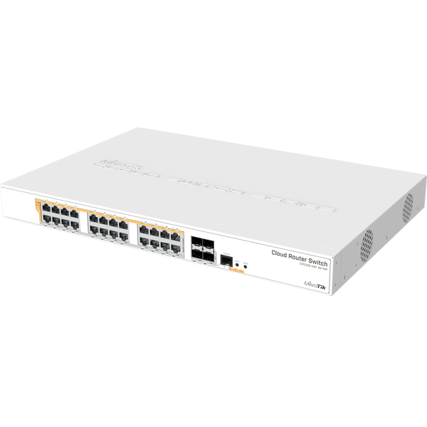 Mikrotik CRS328-24P-4S+RM, 24-Port Gigabit, PoE+ Switch, White