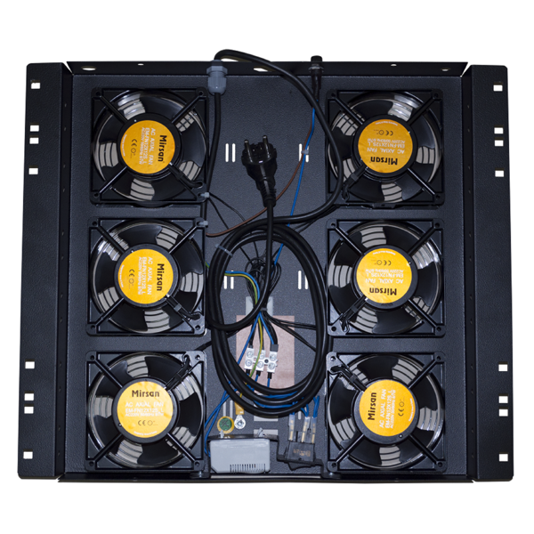 ვენტილატორი კედლის კარადისთვის Mirsan MR.FAN6AT.01, Fan for Cabinet, Black