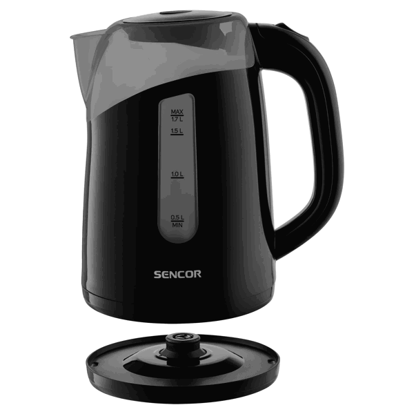 ელექტრო ჩაიდანი Sencor SWK 1701BK, 2200W, 1.7L, Electric Kettle, Black