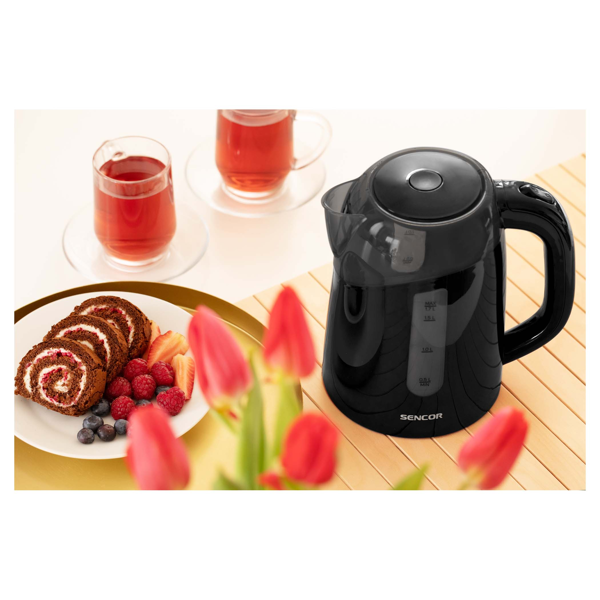 ელექტრო ჩაიდანი Sencor SWK 1701BK, 2200W, 1.7L, Electric Kettle, Black