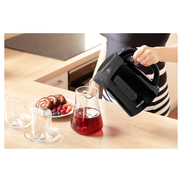 ელექტრო ჩაიდანი Sencor SWK 1701BK, 2200W, 1.7L, Electric Kettle, Black