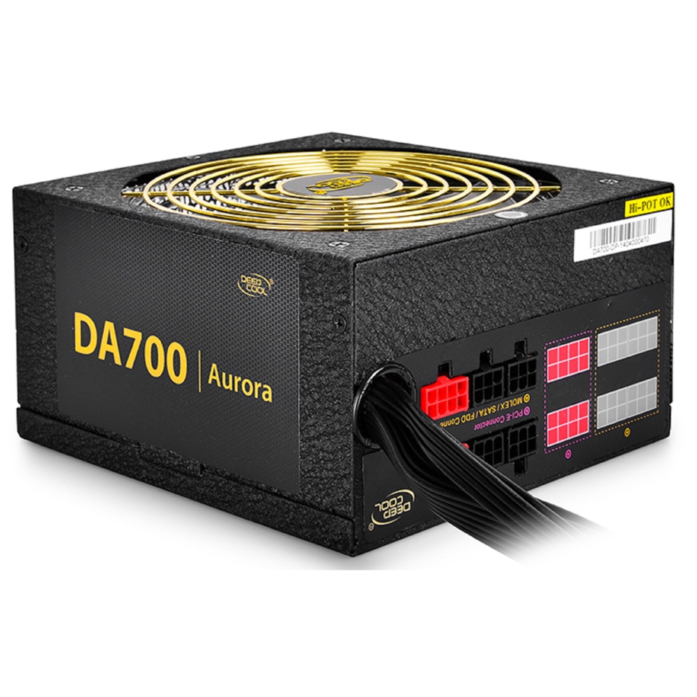 Deepcool DA700 AURORA, 700W, 80 Plus, Power Supply, Black