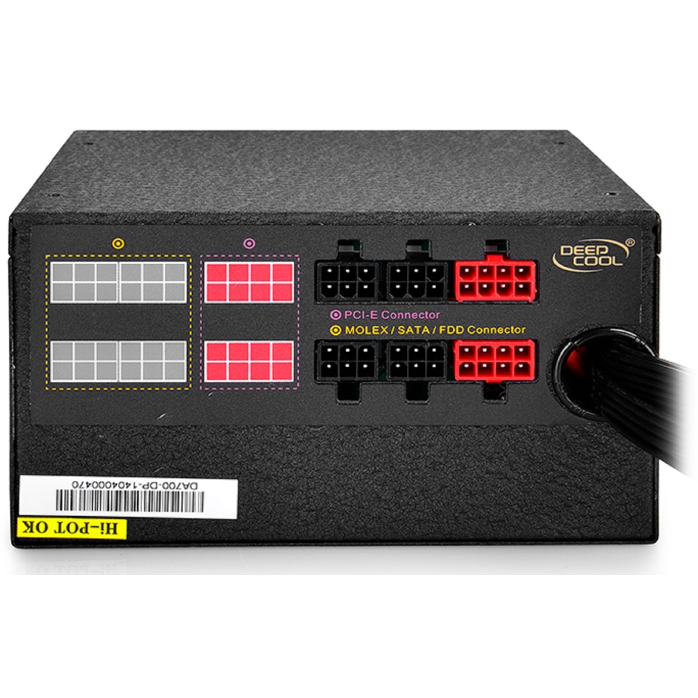 Deepcool DA700 AURORA, 700W, 80 Plus, Power Supply, Black