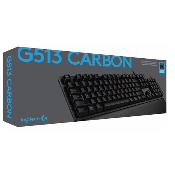 კლავიატურა Logitech 920-009329 G513 CARBON, Wired, USB, Gaming Keyboard, Black