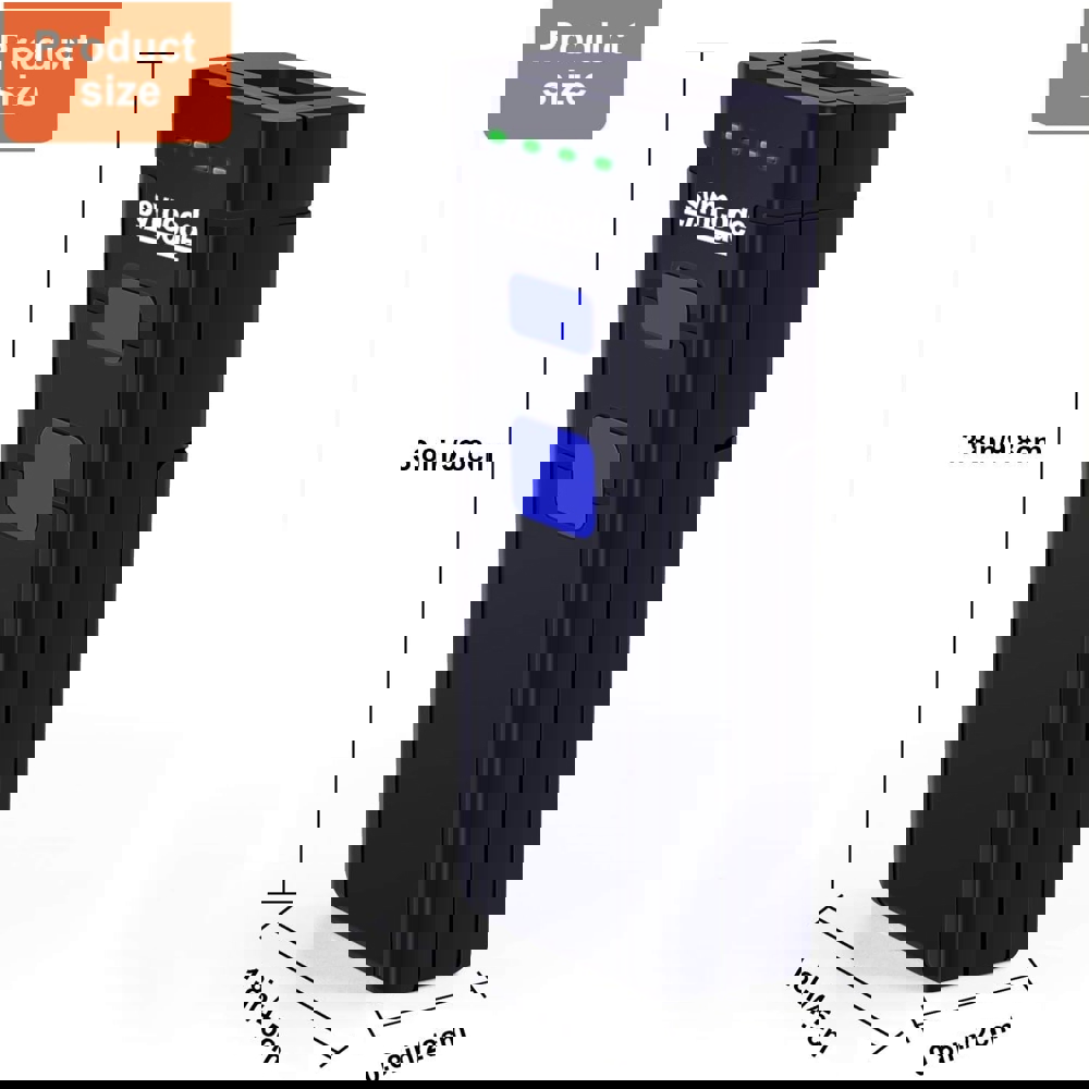 ბარკოდ სკანერი OEM MJ-2877, Bluetooth, USB, Barcode Scanner, Black