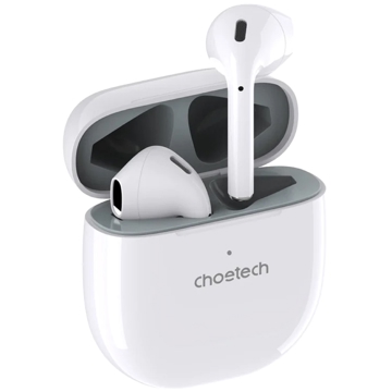 ყურსასმენი Choetech BH-T02-WH, Earbuds, Wireless, Bluetooth, IP55, White