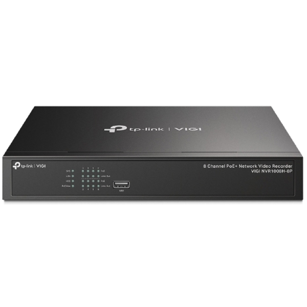 ვიდეო ჩამწერი TP-Link VIGI NVR1008H-8P, Network Video Recorder, Black