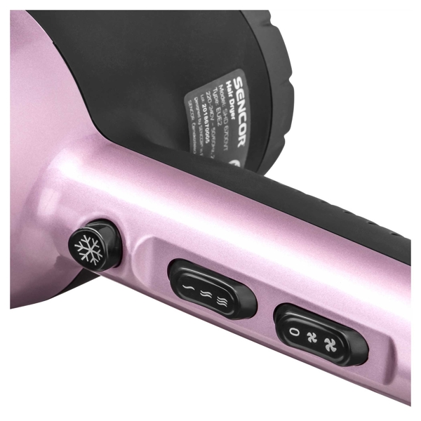 თმის საშრობი Sencor SHD 6700VT, 2000W, Hair Dryer, Black/Purple