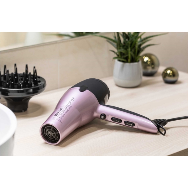 თმის საშრობი Sencor SHD 6700VT, 2000W, Hair Dryer, Black/Purple