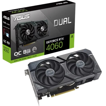 Asus 90YV0JC0-M0NA00, Gaming RTX4060, 8GB, 128bit, HDMI, DP, Black