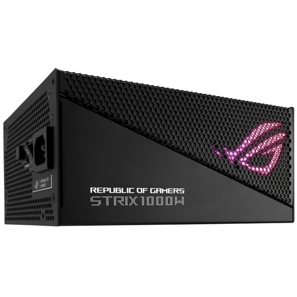 Asus 90YE00P1-B0NA00 ROG STRIX AURA, 1000W, 80 Plus, Power Supply, Black