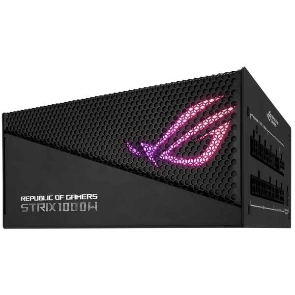 Asus 90YE00P1-B0NA00 ROG STRIX AURA, 1000W, 80 Plus, Power Supply, Black