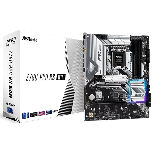 დედა დაფა ASRock Z790_PRO_RS_WIFI, LGA 1700, DDR5, DIMM, 192GB