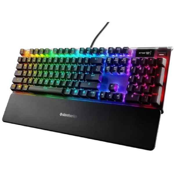 კლავიატურა SteelSeries 64636_SS, Red Switches, Wired, RGB, USB, Gaming Keyboard, Black