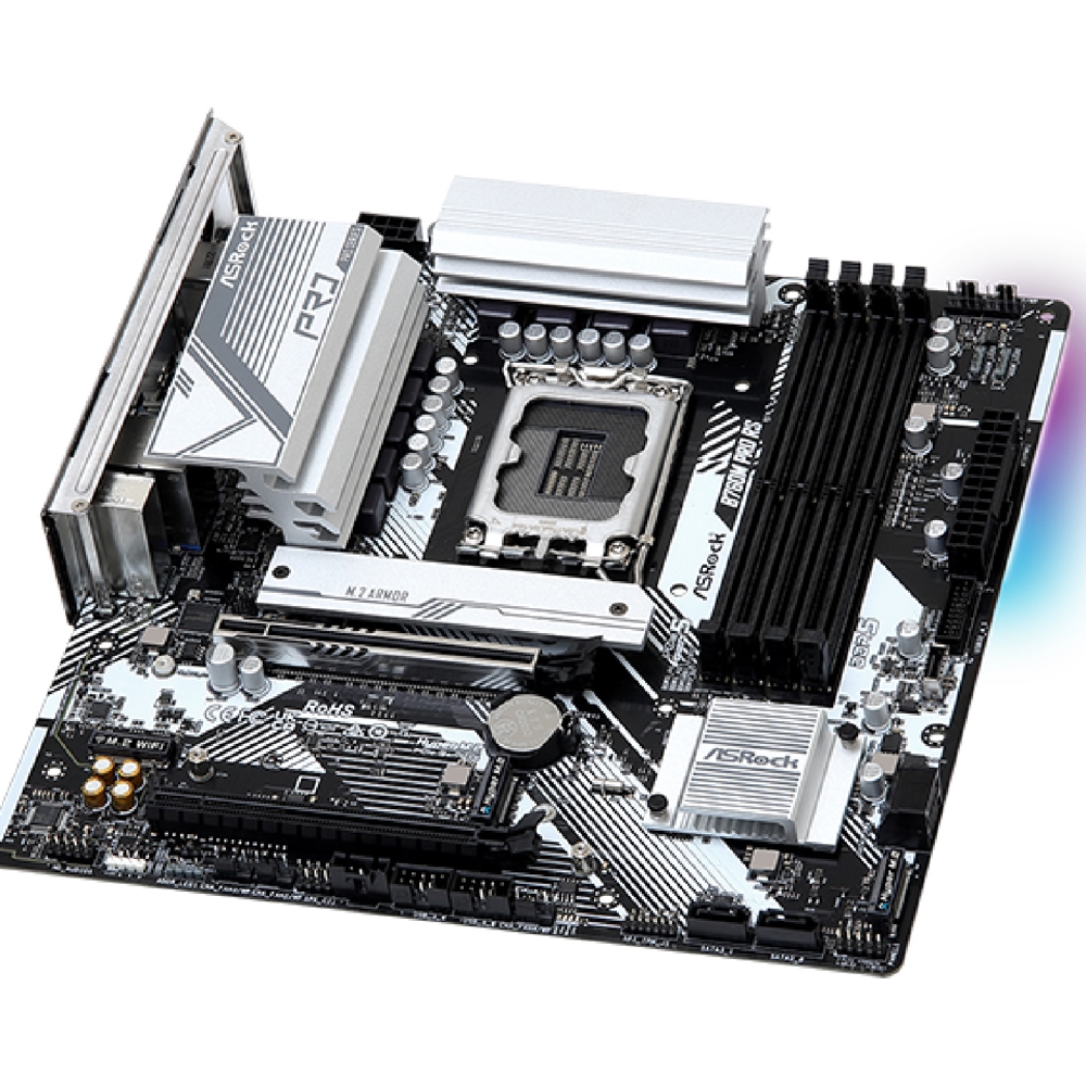 ASRock B760M PRO RS, LGA 1700, DDR5, DIMM, 192GB