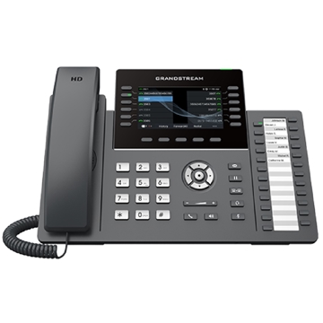 IP ტელეფონი Grandstream GRP2636, IP Phone, PoE, 6 SIP, 12 lines, Gigabit Port, Black