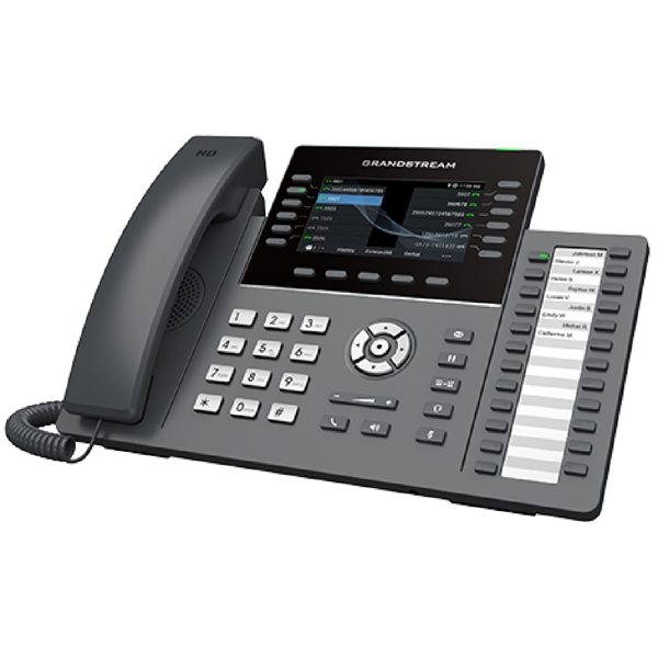 IP ტელეფონი Grandstream GRP2636, IP Phone, PoE, 6 SIP, 12 lines, Gigabit Port, Black