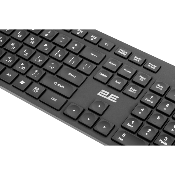 2E 2E-KS260WB, Wireless, USB, Keyboard, Black