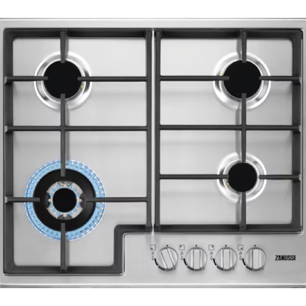 ჩასაშენებელი ქურის ზედაპირი Zanussi ZGH66424XS, Built-in, Silver