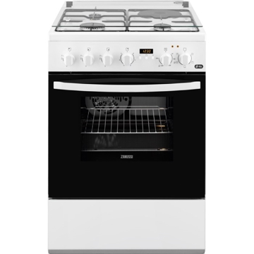 გაზქურა Zanussi ZCM65338WA, 3 Gas, Oven, White