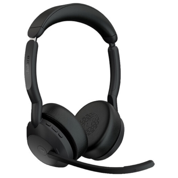 Jabra 25599-999-999 Evolve2 55, Link380a MS Stereo, Headset, Wireless, Bluetooth, USB, Black