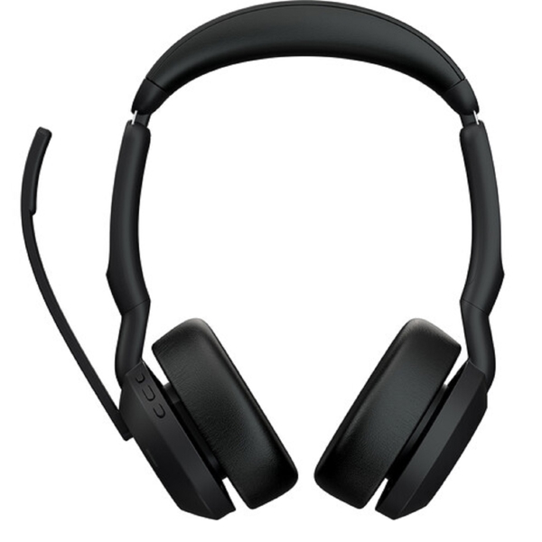 Jabra 25599-999-999 Evolve2 55, Link380a MS Stereo, Headset, Wireless, Bluetooth, USB, Black