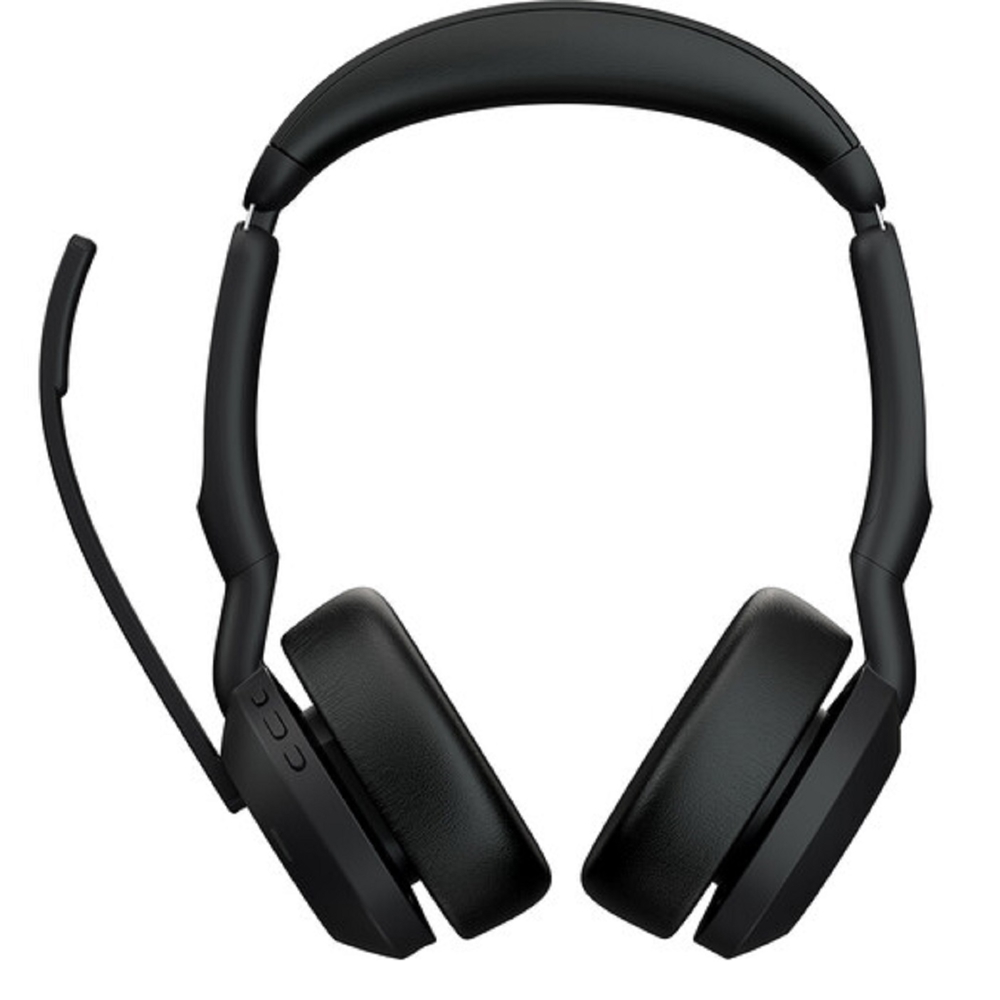 ყურსასმენი Jabra 25599-999-999 Evolve2 55, Link380a MS Stereo, Headset, Wireless, Bluetooth, USB, Black