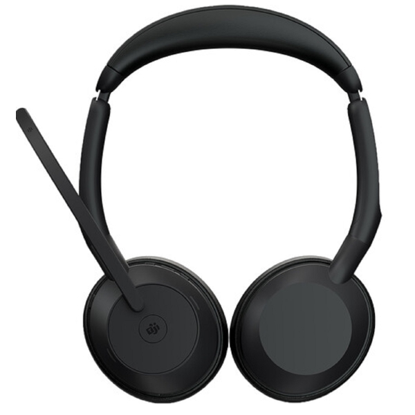 Jabra 25599-999-999 Evolve2 55, Link380a MS Stereo, Headset, Wireless, Bluetooth, USB, Black