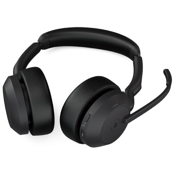 Jabra 25599-999-999 Evolve2 55, Link380a MS Stereo, Headset, Wireless, Bluetooth, USB, Black