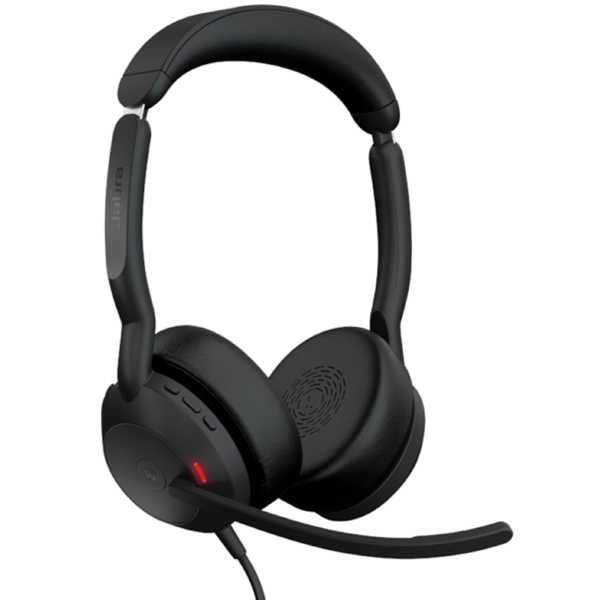 ყურსასმენი Jabra 25089-999-999 Evolve2 50 MS Stereo, Headset, Wired, Bluetooth, USB, Black