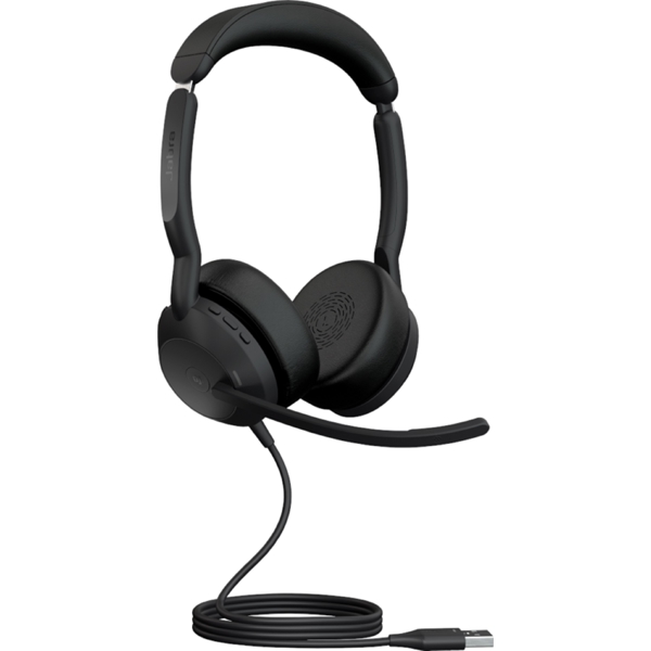 ყურსასმენი Jabra 25089-999-999 Evolve2 50 MS Stereo, Headset, Wired, Bluetooth, USB, Black